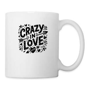 Fou amoureux - Mug blanc - blanc - Droite