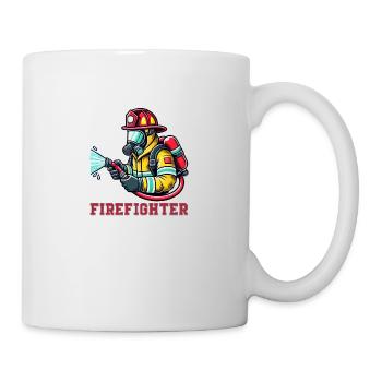 feuerwehr firefighter - Tasse - Weiß - Rechts