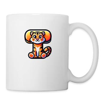 Merry Tiger – Letter T - Mug - white - Right