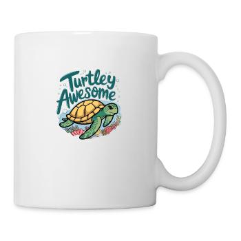 Turtley Awesome - Tasse - Weiß - Rechts