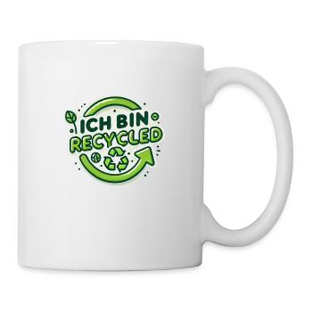 Ich bin Recycled - Tasse - Weiß - Rechts