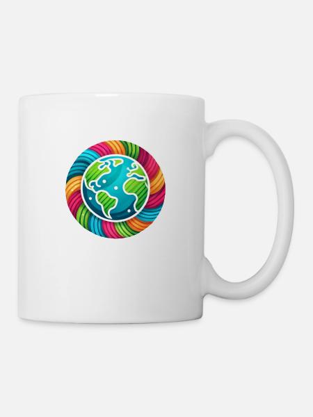 World in Peace - Tasse - Weiß
