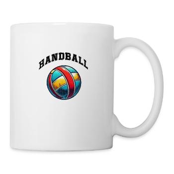 handball - Mug blanc - blanc - Droite