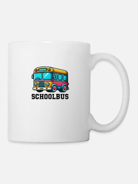 bus comic - Tasse - Weiß