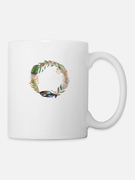 Trensenkranz Boho Blumen - Tasse - Weiß