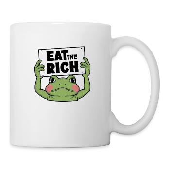 Frog Activist: Eat the Rich - Mug - white - Right