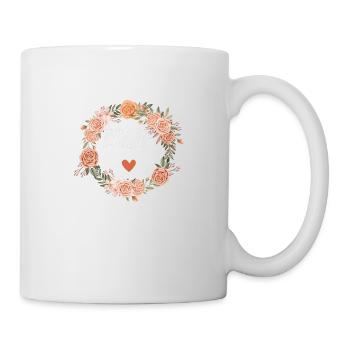 Evjf florale watercolor - assorti - Mug blanc - blanc - Droite