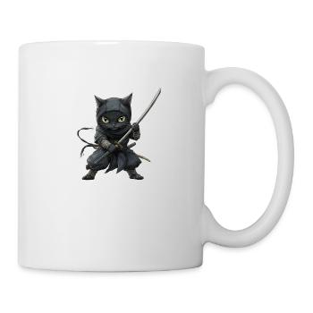 Cat Ninja, Cat lover shirt, Bags, Shirt, TankTop - Mug - white - Right