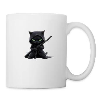 Ninja Cat, Cat lover shirt, Bags, Shirt, TankTop - Mug - white - Right