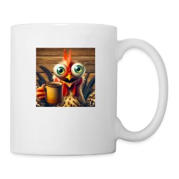 Poulet - Mug blanc - blanc - Droite
