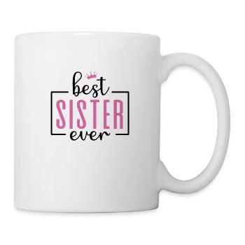 Beste Schwester - Tasse - Weiß - Rechts