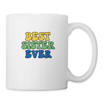 Beste Schwester - Tasse - Weiß - Rechts