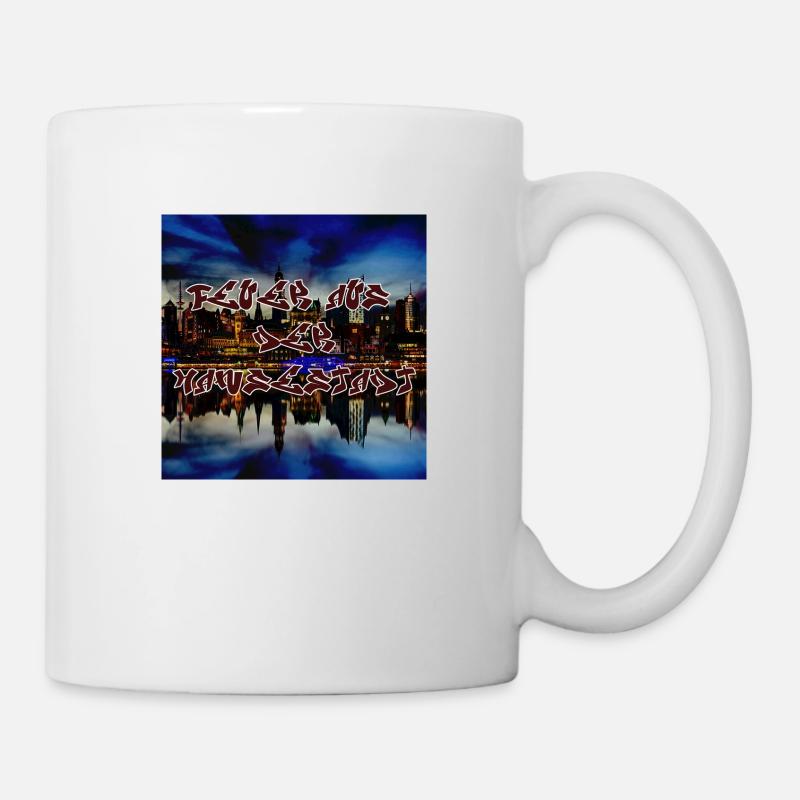 Feuer aus der Hansestadt - Tasse - Weiß