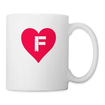Heart Letter F - Mug - white - Right