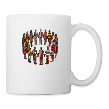 L’unité dans la diversité – Faire la force ensemble - Mug blanc - blanc - Droite