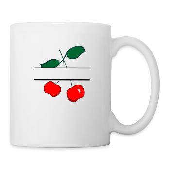 Cherry banner - Mug - white - Right