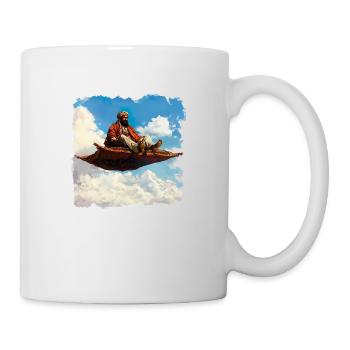 Der fliegende Teppich ist ein Symbol für Freiheit - Tasse - Weiß - Rechts