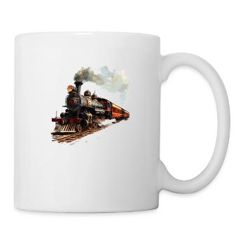 Les locomotives à vapeur réveillent des souvenirs d’enfance - Mug blanc - blanc - Droite