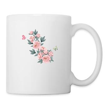 Letter x Pink Flowers - Mug - white - Right