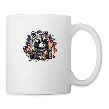 Space Raccoon - Tasse - Weiß - Rechts