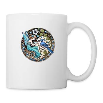 Fée Geai Bleu - Mug blanc - blanc - Droite