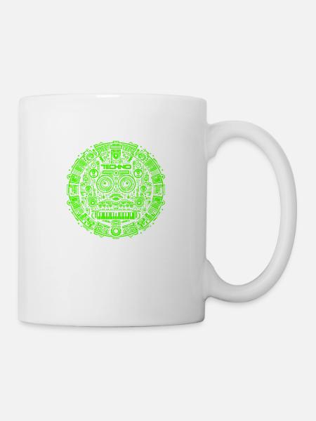 Techno Music Logo - Tasse - Weiß