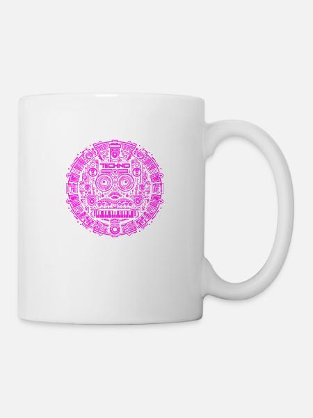 Techno Music Logo - Tasse - Weiß