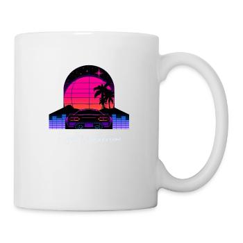 “Retro Wave” Synthwave desing - Mug blanc - blanc - Droite