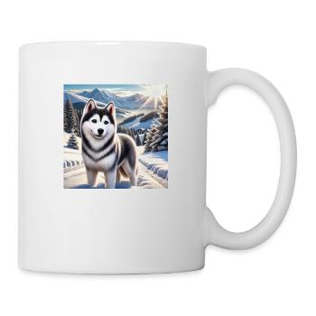 Hasky II - Tasse - Weiß - Rechts