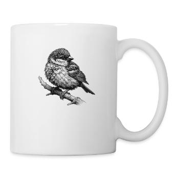 Spatz - Tasse - Weiß - Rechts