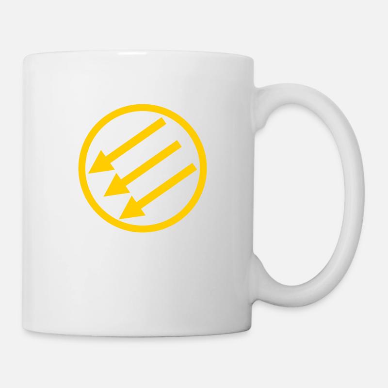 Drehen von Pfeile - Tasse - Weiß