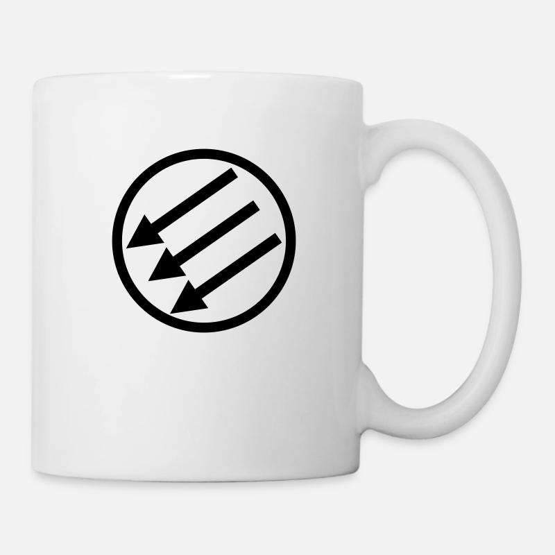 Drehen von Pfeile - Tasse - Weiß