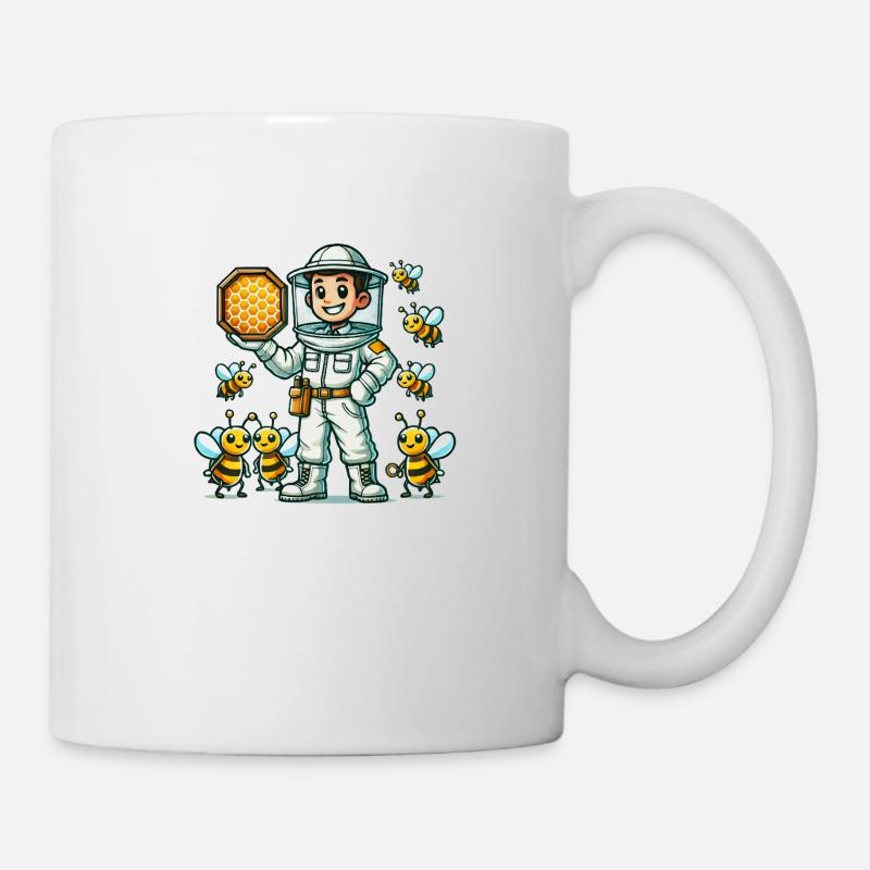 imker bienen - Tasse - Weiß