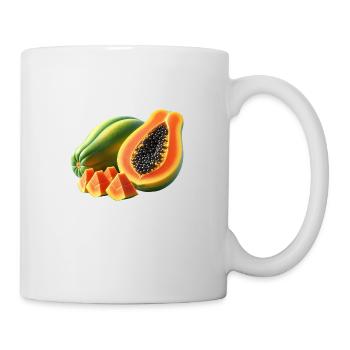 Papaya - Tasse - Weiß - Rechts