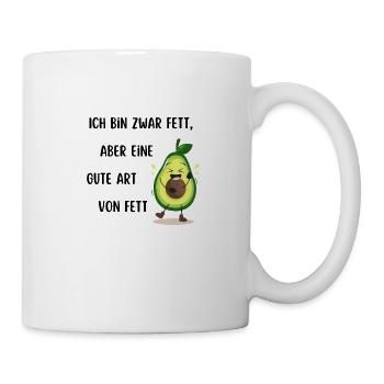 Avocado Fat Funny - Mug - white - Right