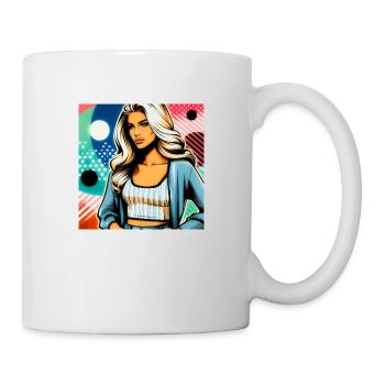 Elegante Geschäftsfrau - Tasse - Weiß - Rechts