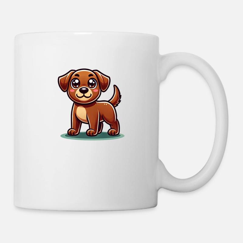 Hund Comic Kinder - Tasse - Weiß