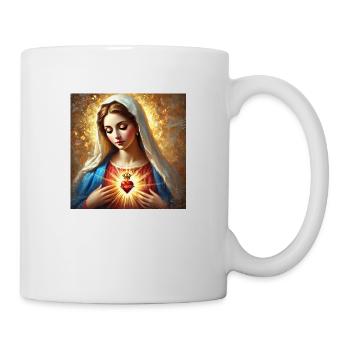 Holly Mary Maria Madonna Mariana Virgin Mary Holy - Mug - white - Right