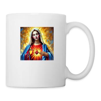 Holly Mary Maria Madonna Mariana Virgin Mary Holy - Mug - white - Right