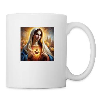 Stechpalme Maria Maria Madonna Mariana Jungfrau Maria Heilig - Tasse - Weiß - Rechts