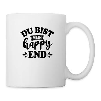 Du bist mein Happy End - Tasse - Weiß - Rechts