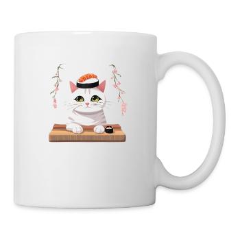 Cat Sushi Japanese Japan - Mug - white - Right