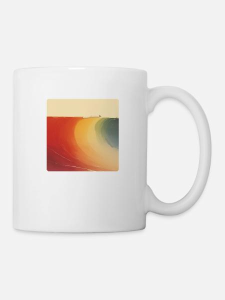 Die perfekte Welle auf deinem Shirt. - Tasse - Weiß