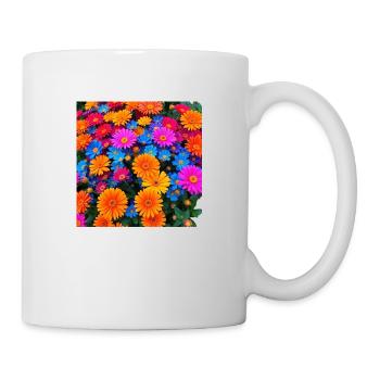 Colourful flower Art - Mug - white - Right