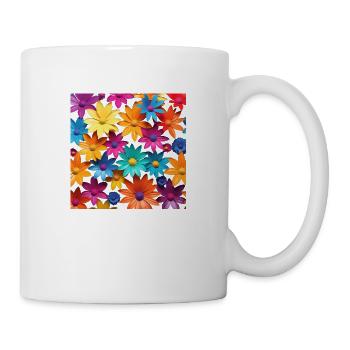 Flower Art in bloom - Mug - white - Right