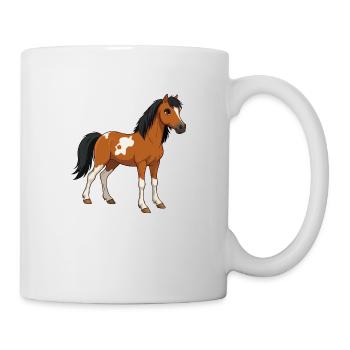 Pferd klein echt - Tasse - Weiß - Rechts