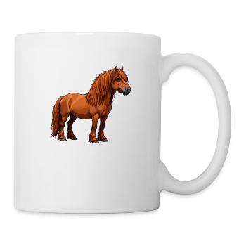 Highland Pony reel - Mug - white - Right