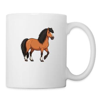 Icelandic pony reel - Mug - white - Right