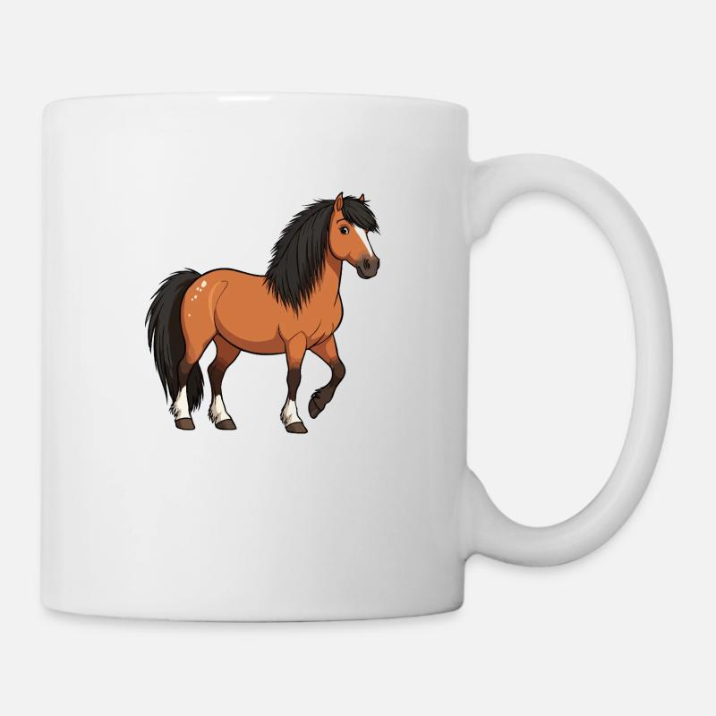 Moulinet poney islandais - Mug blanc - blanc
