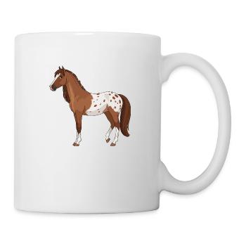 Appaloosa Pferd echt - Tasse - Weiß - Rechts